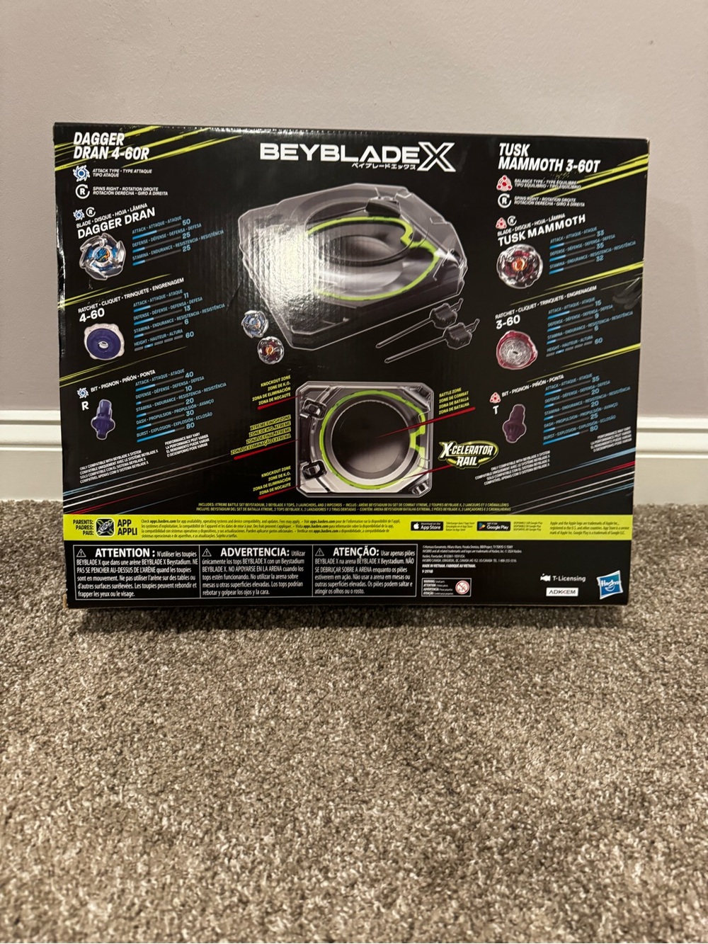 Beyblade X Xtreme Battle Set with Beystadium - Picture 2 of 3
